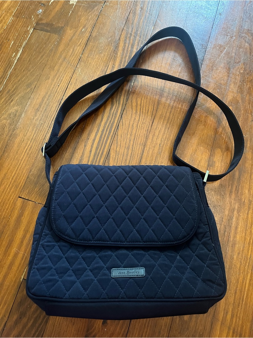 Vera Bradley Quilted Navy Crossbody Shoulder Bag